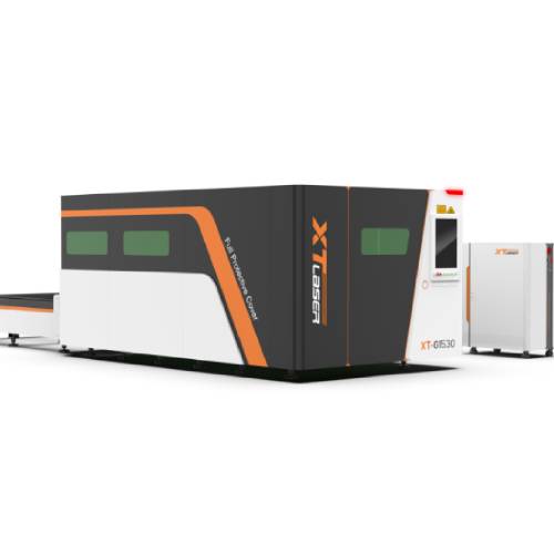 Faserlaser-Schneidemaschine mit Luftkompressor